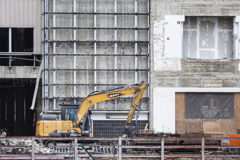 Construction site on Kurfuerstendamm in Berlin