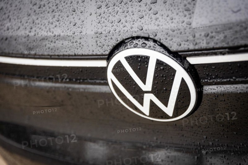 The logo of the car manufacturer Volkswagen