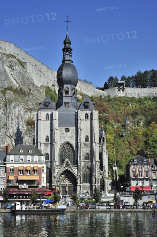 The citadel and the Collegiate Church of Notre-Dame along the river Meuse at Dinant