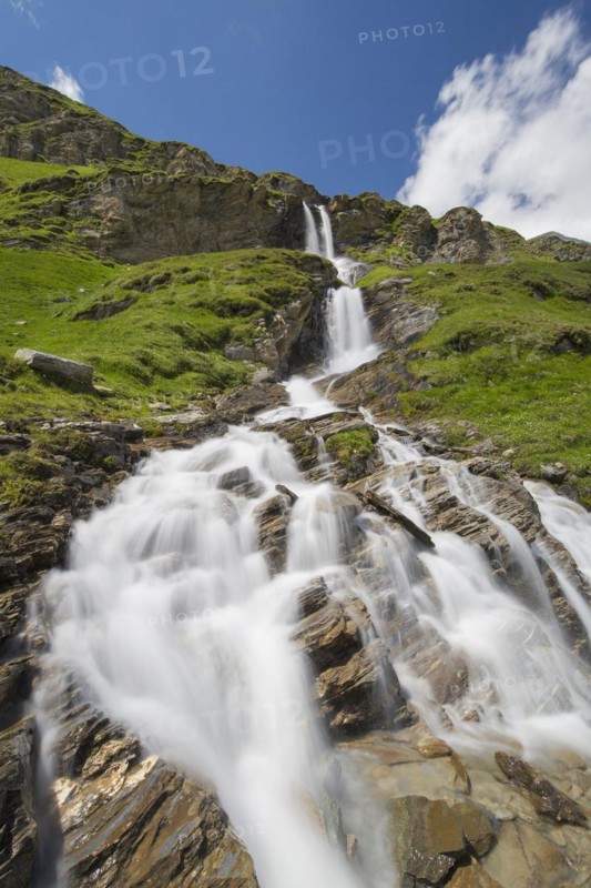 Nassfeld waterfall in the Hohe Tauern National Park