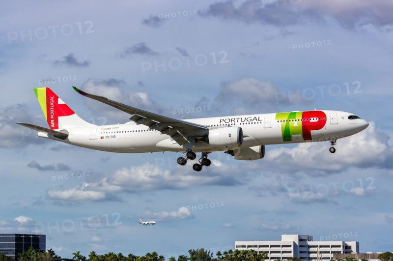 A TAP Air Portugal Airbus A330-900neo with registration CS-TUD at Miami Airport