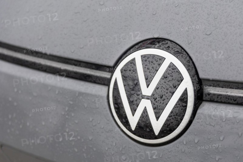 The logo of the car manufacturer Volkswagen