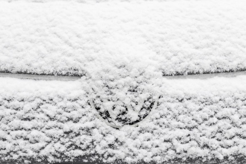 The logo of Volkswagen