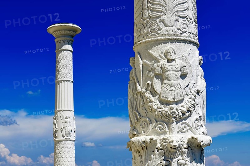 Portico in front of the Hall of Liberation