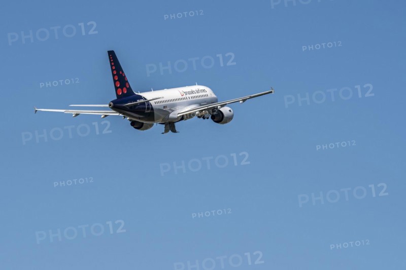 Airbus A319-111 from Brussels Airlines taking off from Brussels-National airport