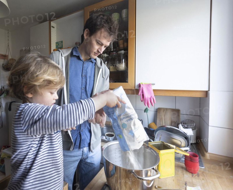 Topic: Toddler helps with cooking