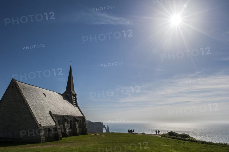 The chapel Chapelle Notre-Dame de la Garde at Etretat