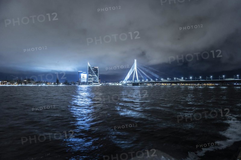 View of the Vansu Bridge in Riga