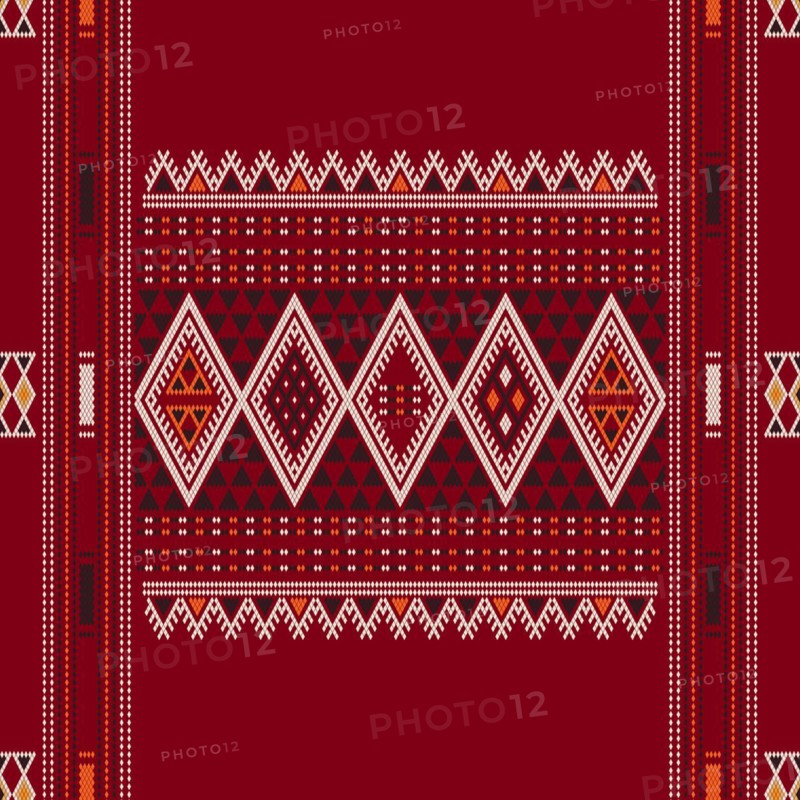 Traditional Tunisian embroidery pattern