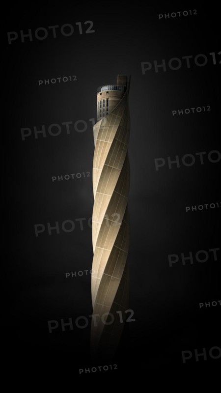 Minimalist long exposure of the Thyssen Krupp test tower in Rottweil
