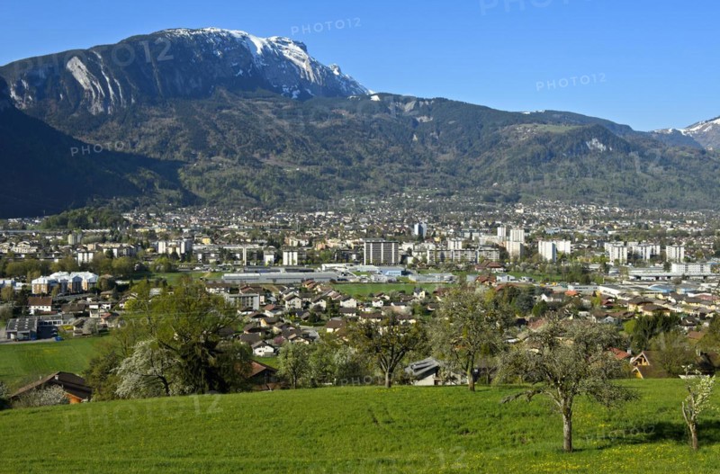 The town of Cluses in the Arve Valley