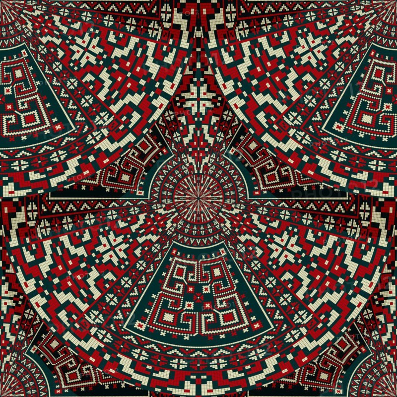 Romanian embroidery seamless pattern vector design