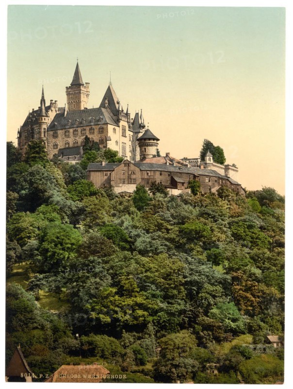 Wernigerode Castle in the Harz Mountains