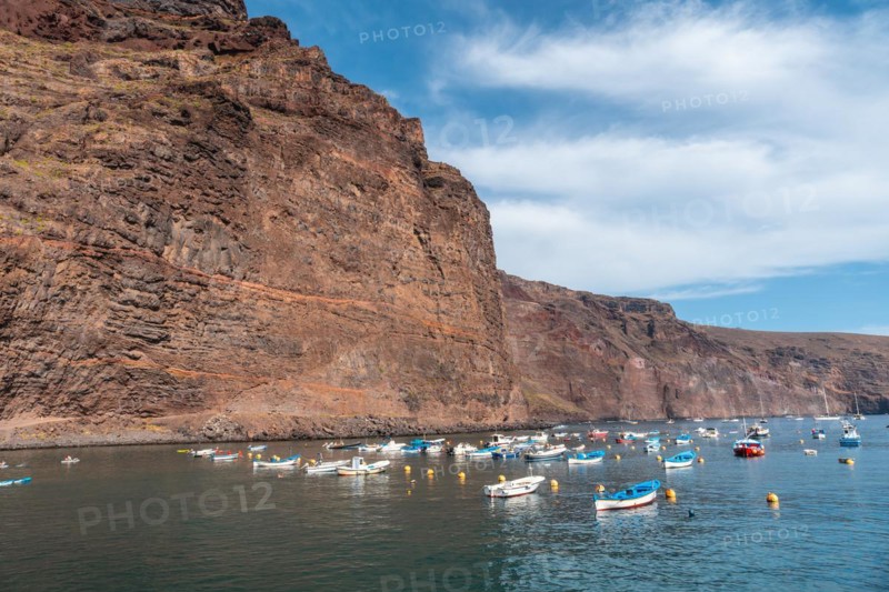 De Vueltas beach in Valle Gran Rey village on La Gomera