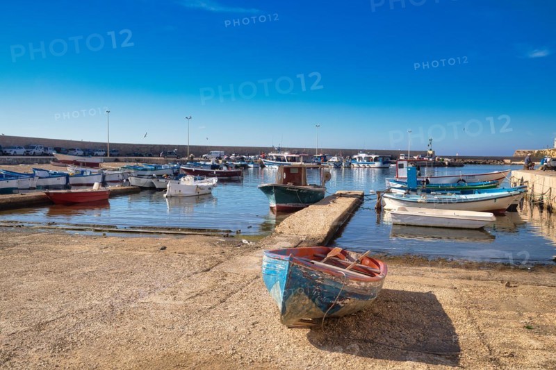 Fishing boats in the fishing port of Gallipoli