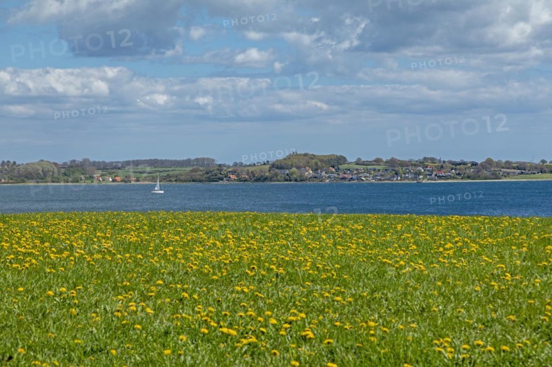 View of the Baltic Sea and Brunsnaes in Denmark
