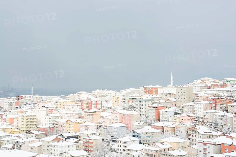 Winter views from Uskudar of istanbul in Turkey