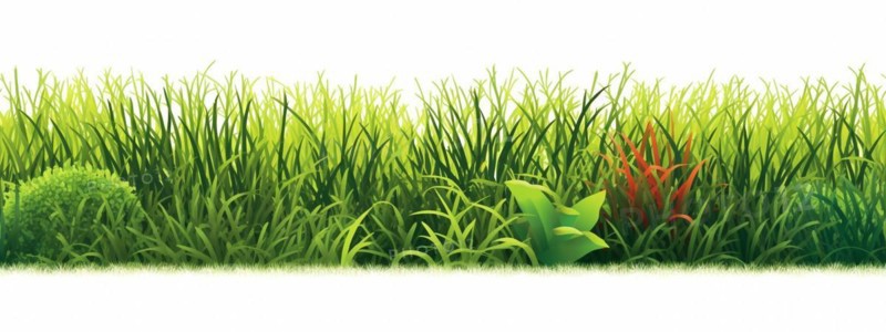 Seamless tileable row of fresh grass on a white background