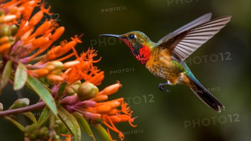 The beautiful endangered rufous hummingbird