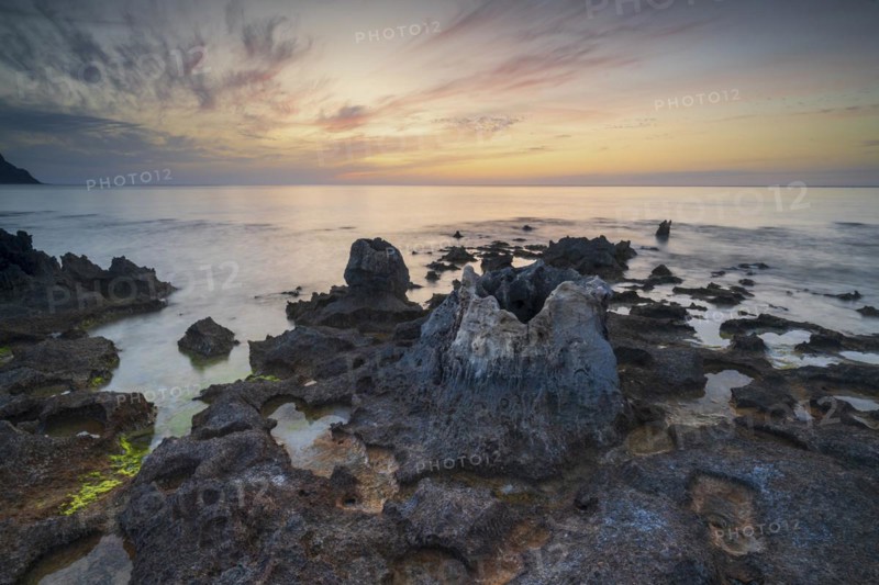 Sunset on the coast