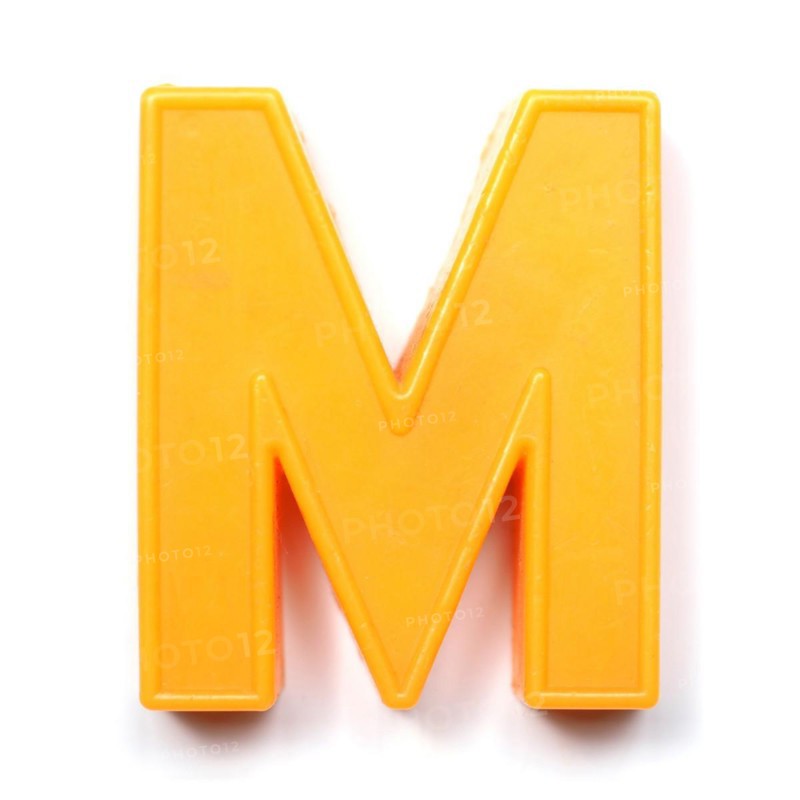 Magnetic uppercase letter M