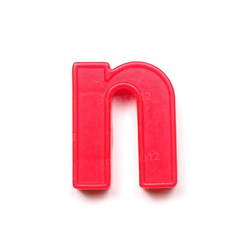 Magnetic lowercase letter N