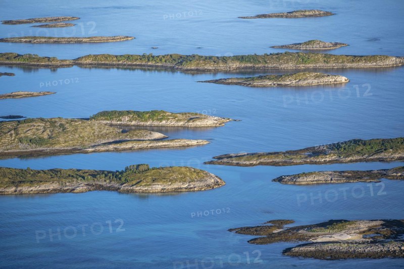 Rocky islands in the evening light