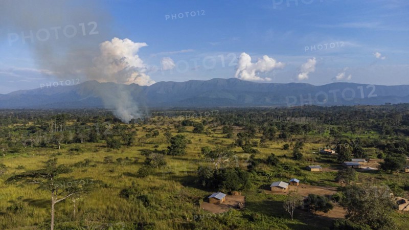 Aerial of the Unesco site Mount Nimba Strict Nature Reserve