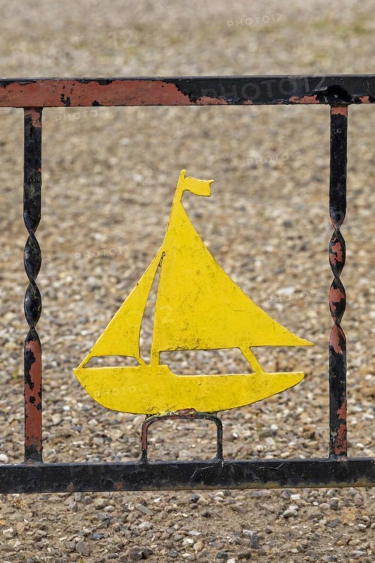 Sailboat in a fence