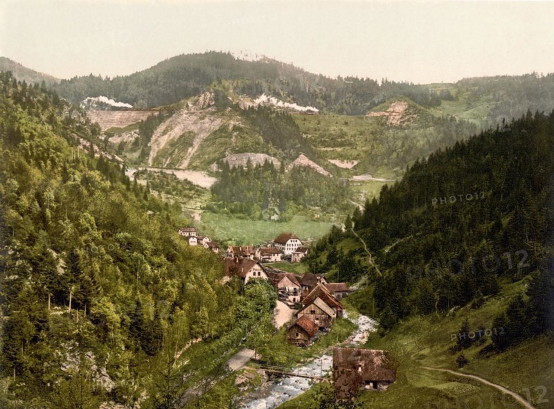 View into the valley of Triberg