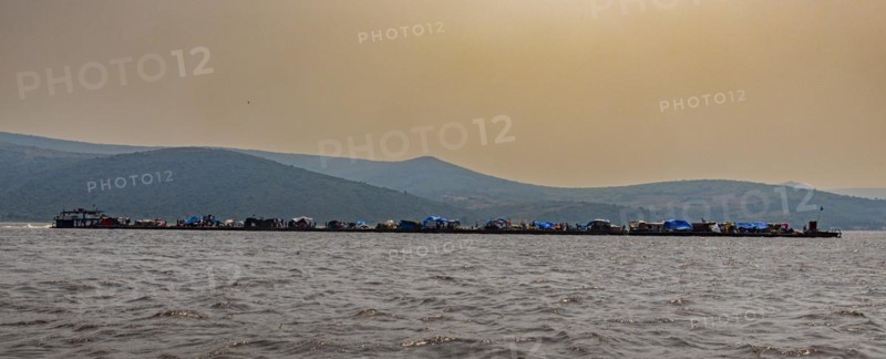 Giant riverboat on the Congo river