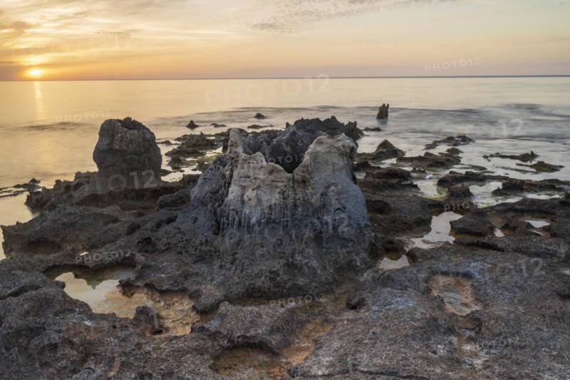 Sunset on the coast