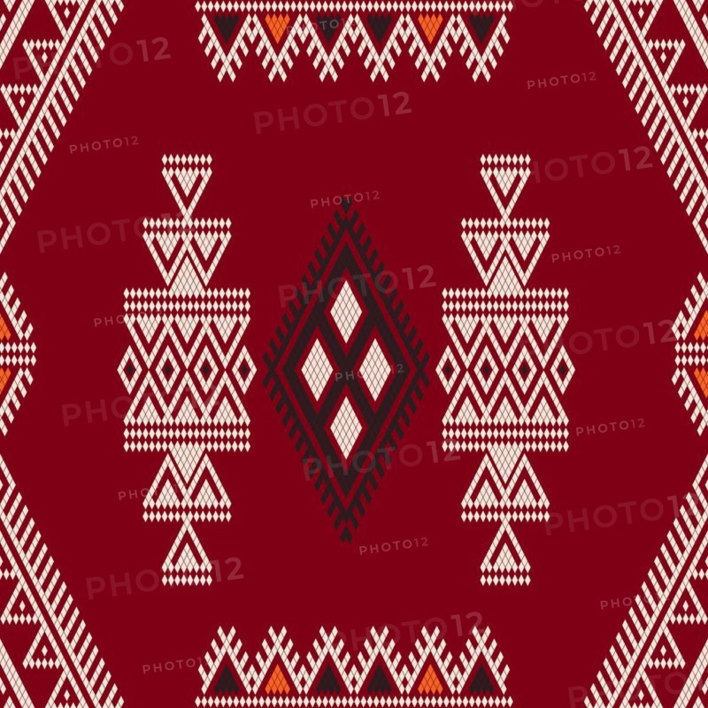 Traditional Tunisian embroidery pattern