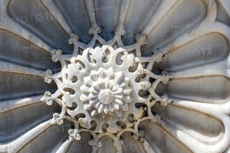 Ottoman marble carving art in detail