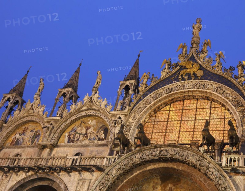 Bronze horses on the balcony of St Mark's Basilica