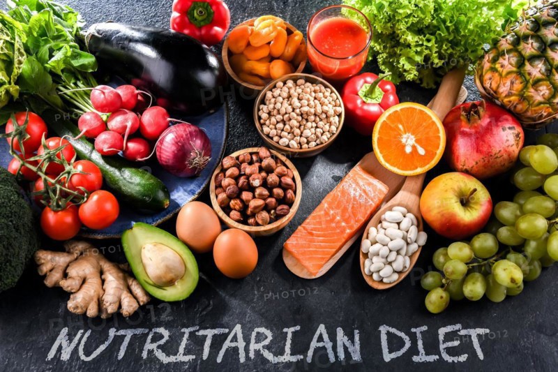 Food products representing the nutritarian diet which may improve overall health status