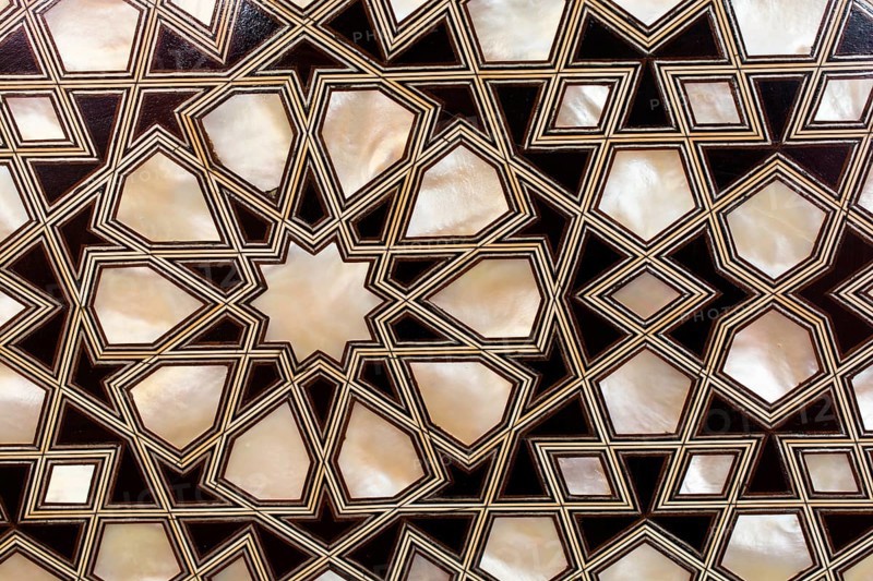 Ottoman art example of Mother of Pearl inlays from Istanbul