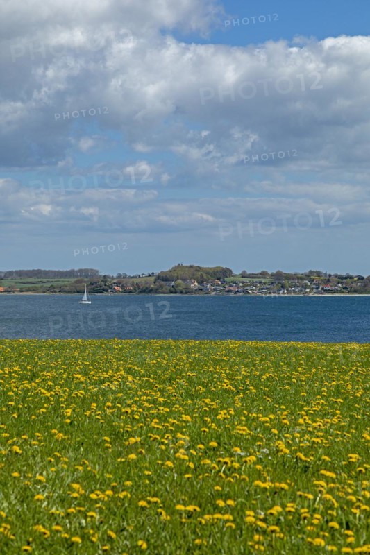 View of the Baltic Sea and Brunsnaes in Denmark