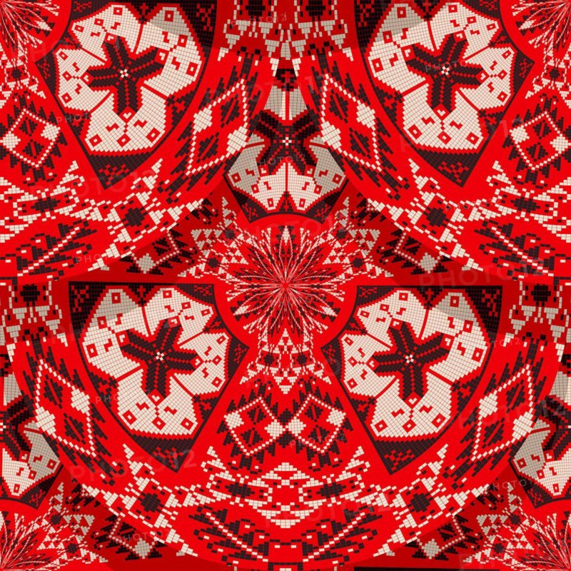Romanian embroidery seamless pattern vector design