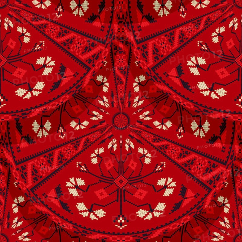 Romanian embroidery seamless pattern vector design