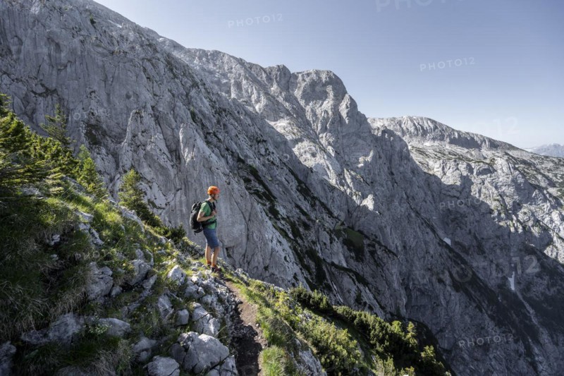 Mountaineer on the Mannlsteig