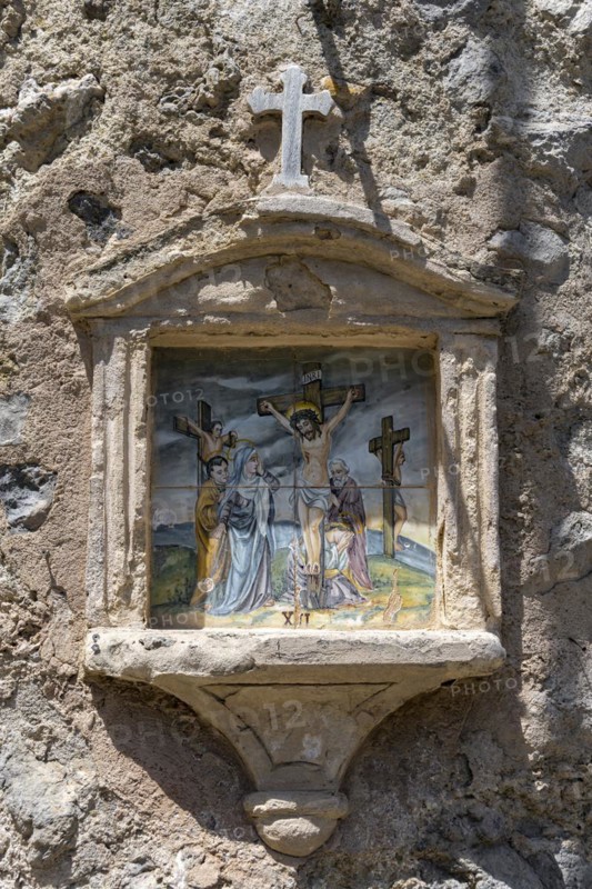 Christian image at the cemetery