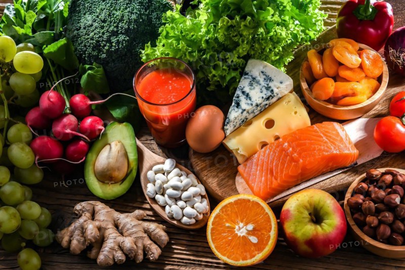 Food products representing the nutritarian diet which may improve overall health status