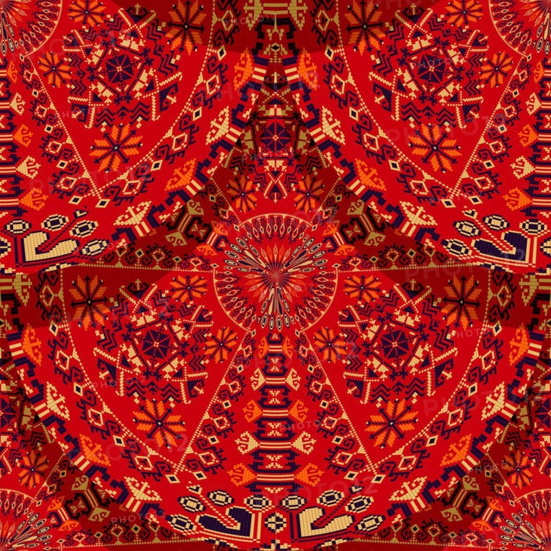 Romanian embroidery seamless pattern vector design