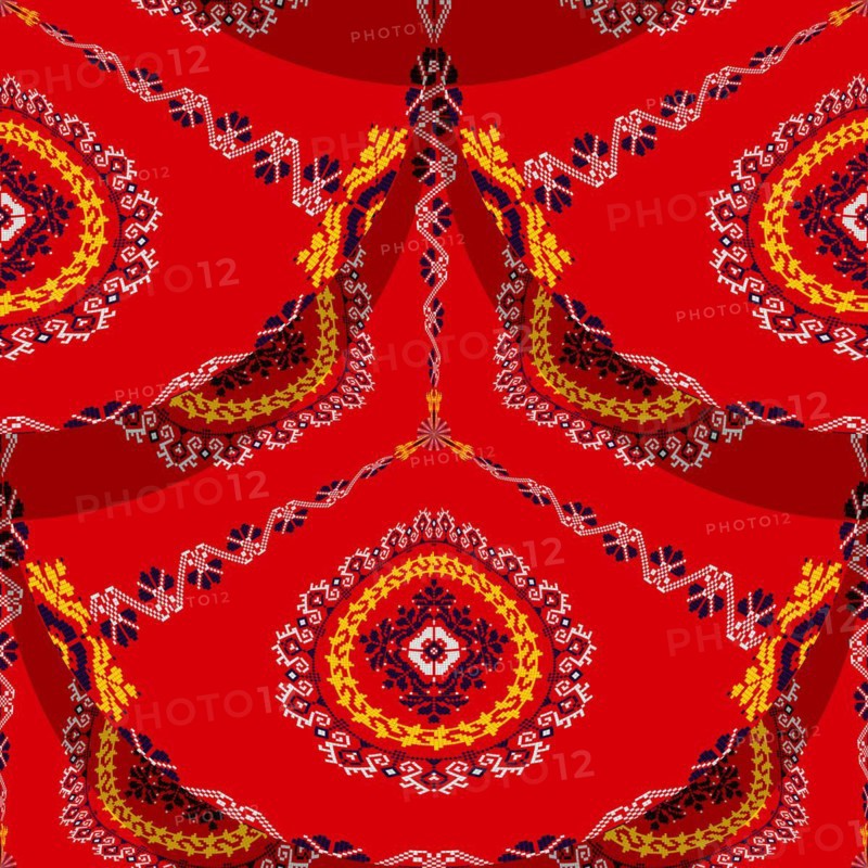 Romanian embroidery seamless pattern vector design