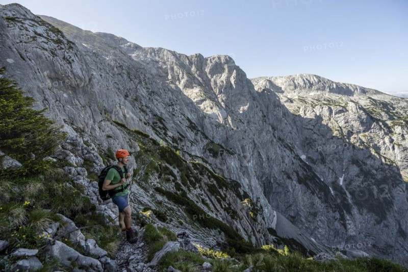 Mountaineer on the Mannlsteig