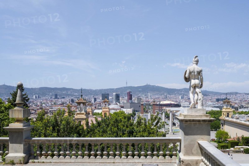 View over the city from Montjuic