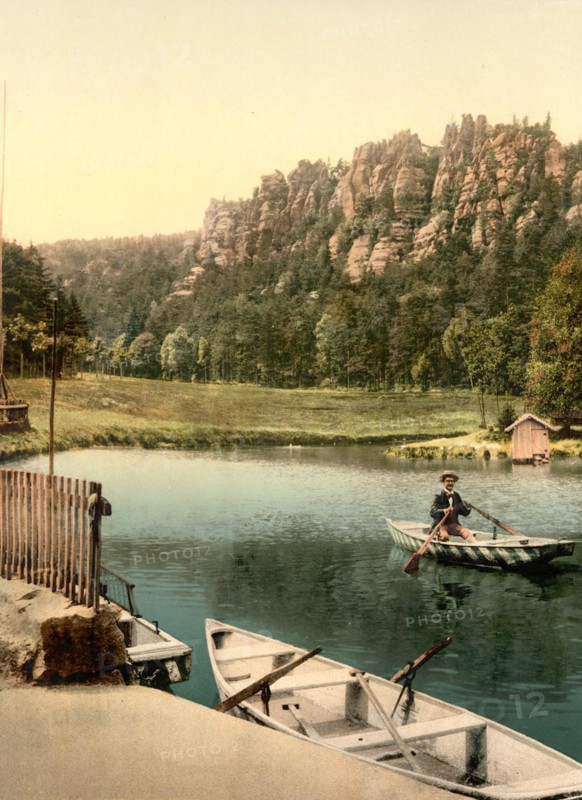 The Nun Rock near Zittau in Saxony
