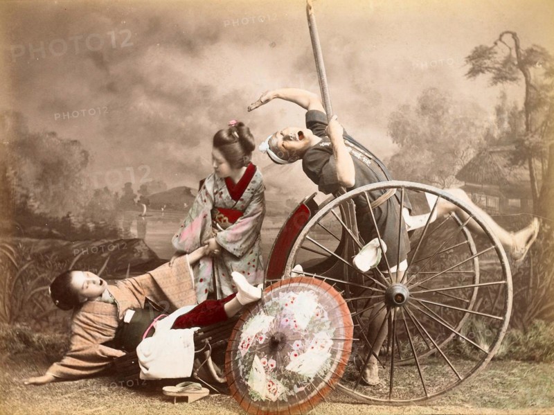 Accident with a rickshaw