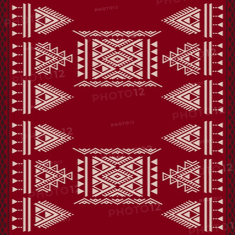 Traditional Tunisian embroidery pattern
